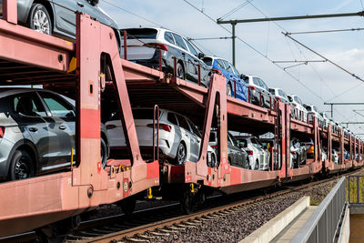 Train at railroad station