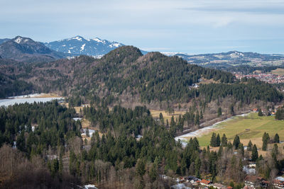 Panoramic view of townscape against sky