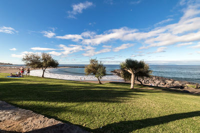 Scenic view of sea against sky