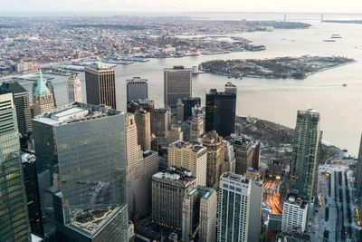 High angle view of cityscape