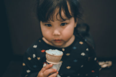 Close-up of ice cream cone outdoors