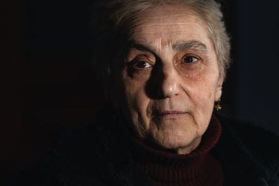 Close-up portrait of young man