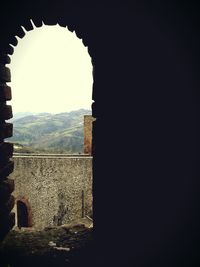 Low angle view of old ruin