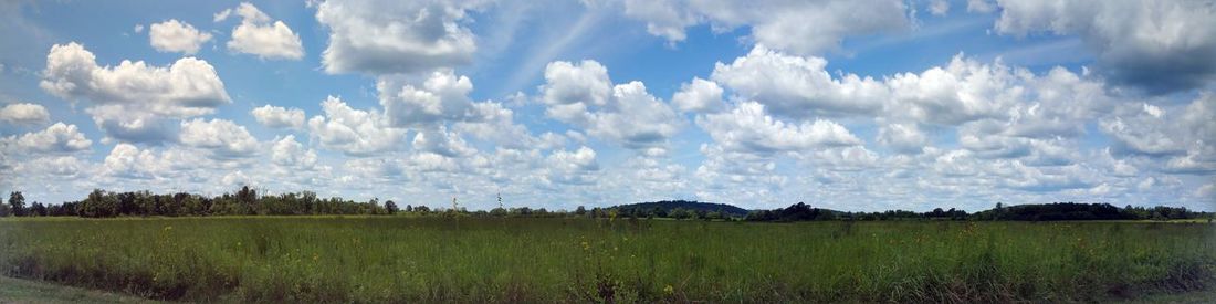 Panoramic view of landscape against sky