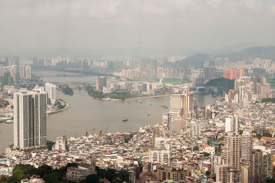 Aerial view of city