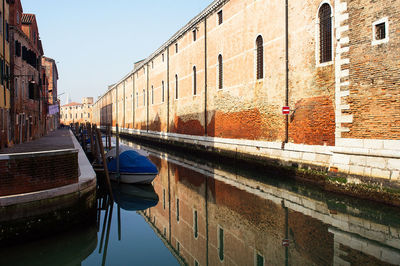 Canal amidst buildings in city