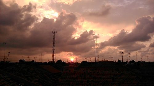 Built structure against cloudy sky