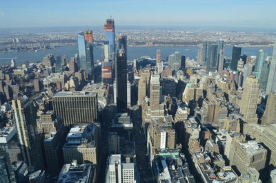 Aerial view of buildings in city