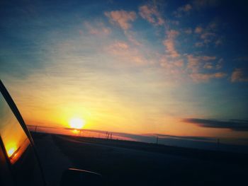 Scenic view of sunset sky