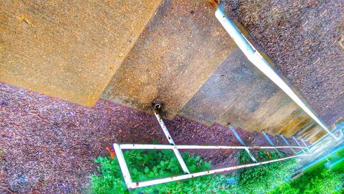 High angle view of building