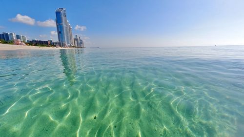 Scenic view of sea against sky