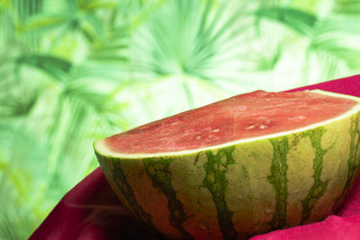 Close-up of hand holding fruit