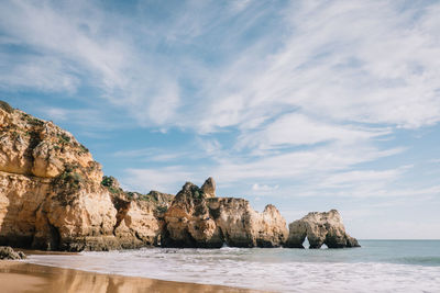 Scenic view of cloudy sky over sea