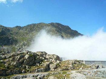 Scenic view of waterfall