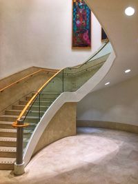 Staircase in modern building