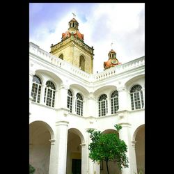 Low angle view of church against sky