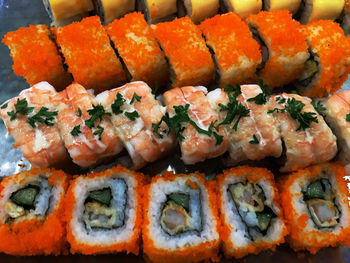 Close-up of sushi