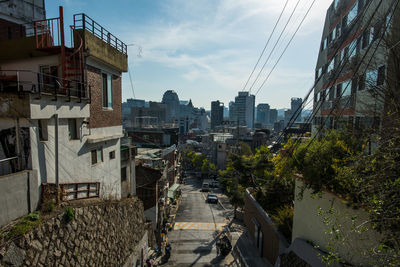 Panoramic shot of buildings against sky