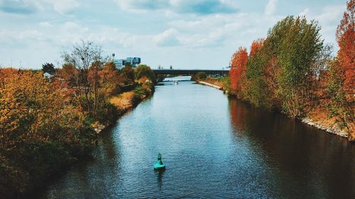 Scenic view of river against sky