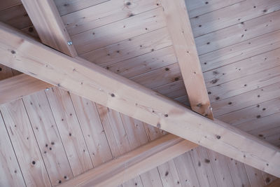 High angle view of ceiling on hardwood floor