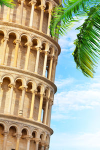 Low angle view of historical building against sky