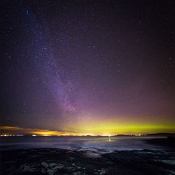 Scenic view of star field at night