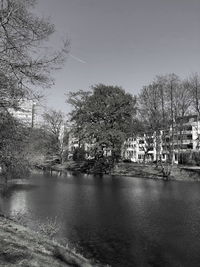 Scenic view of river against sky