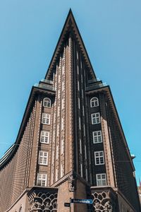 Low angle view of building against sky