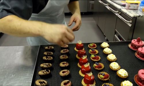 Midsection of man preparing food