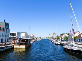 Boats in harbor