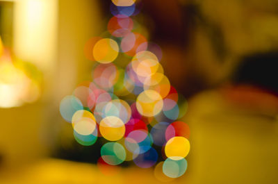 Defocused image of lights