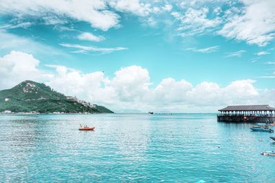 Scenic view of sea against sky