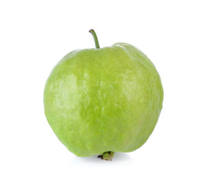 Close-up of apple against white background