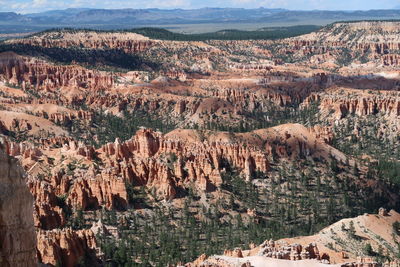Panoramic view of landscape with mountains in background