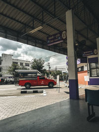 View of street in city