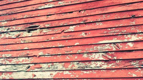 Close-up of rusty wooden door