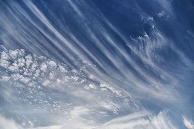 Low angle view of clouds in sky