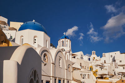 Low angle view of church against sky