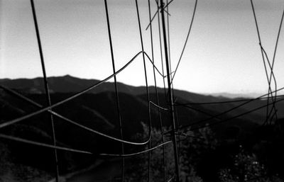 Landscape with mountains in background