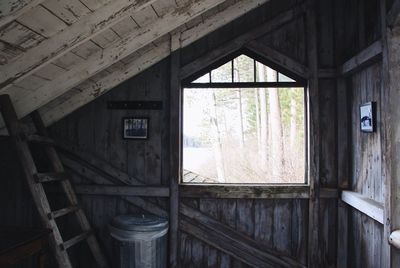 Interior of abandoned building