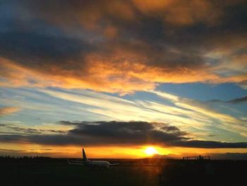 Scenic view of sunset sky