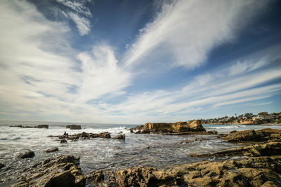 Scenic view of sea against sky