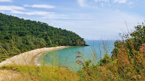 Scenic view of sea against sky