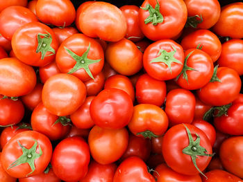 Full frame shot of tomatoes for sale at market stall