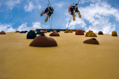 Low angle view of building against sky