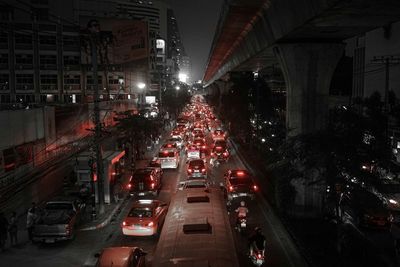 City street at night