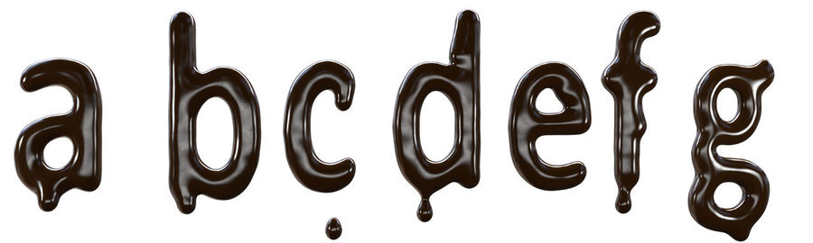 Close-up of text against white background