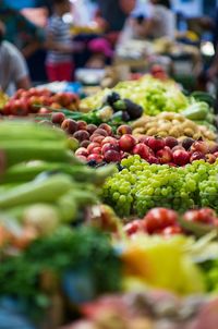 Close-up of fruits for sale in market