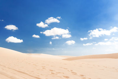 Scenic view of desert against sky