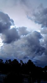 Low angle view of storm clouds in sky